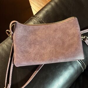 Women's Multi-Compartment Crossbody Bag - Dusty Lilac